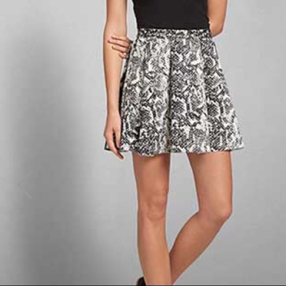 snake print skater dress